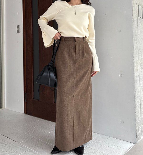  「ピーチタッチIラインスカート」|スカート|