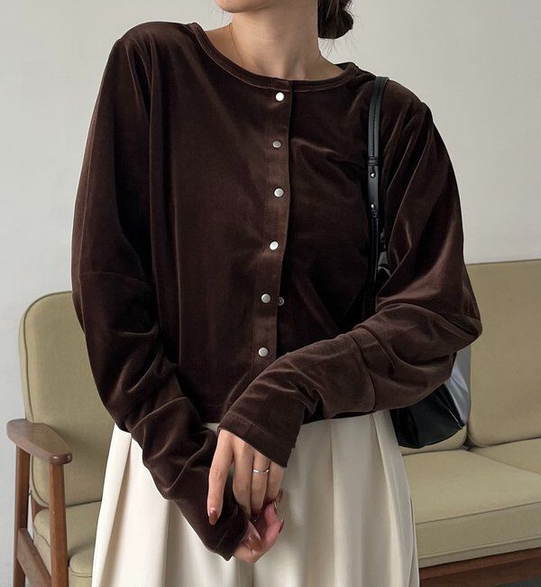  「ベロアカーディガン」|Tシャツ・カットソー|