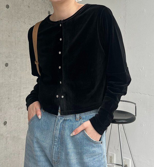  「ベロアカーディガン」|Tシャツ・カットソー|