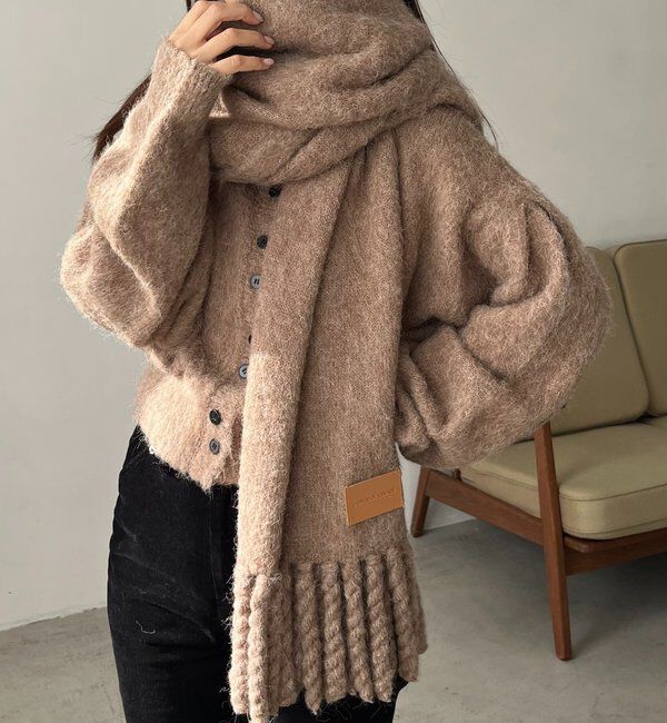  「モヘア起毛マフラー」|マフラー|