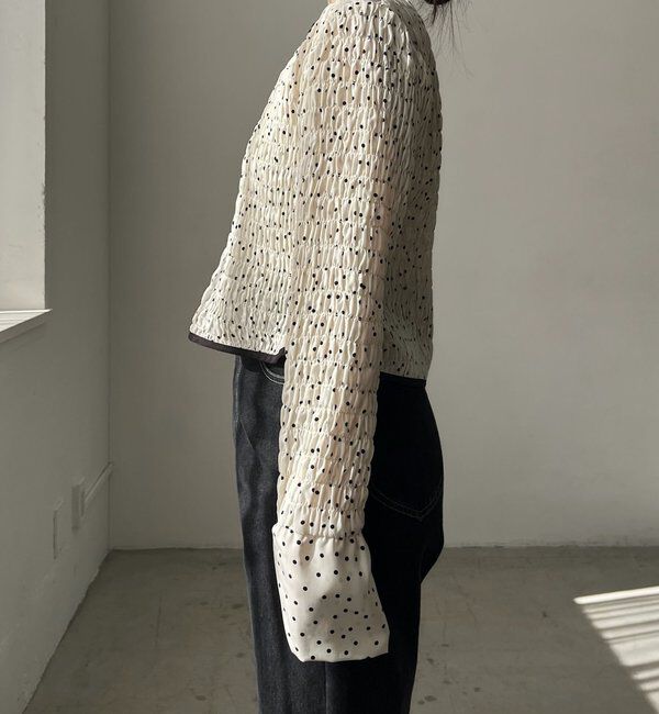  「ドットシャーリングブラウス」|シャツ・ブラウス|