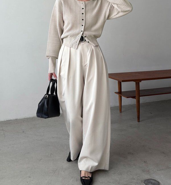  「プリーツパフカーディガン」|カーディガン|