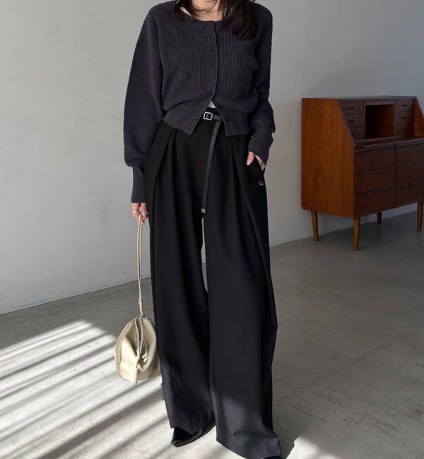  「プリーツパフカーディガン」|カーディガン|