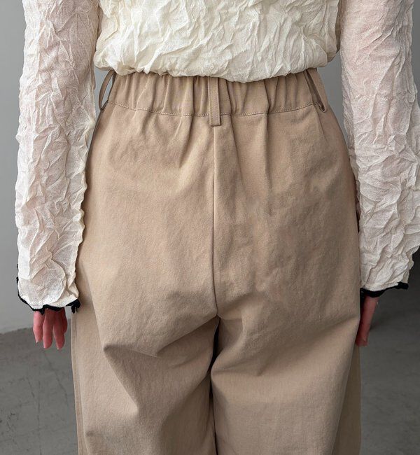  「【低身長サイズあり】サイドタックパンツ」|チノ|