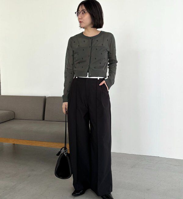  「モノグラムカーディガン」|カーディガン|