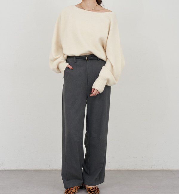  「ファーウールオフショルニット」|ニット・セーター|