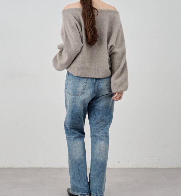  「ファーウールオフショルニット」|ニット・セーター|