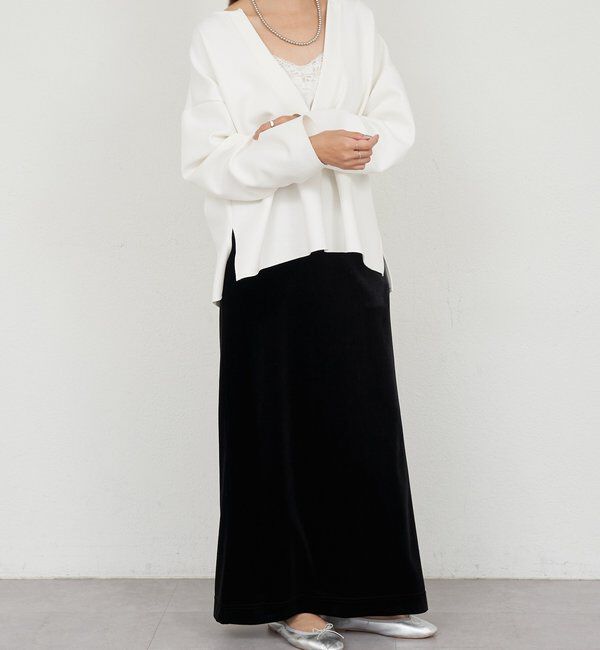  「【インフルエンサー＠tsuru00コラボ】スキッパーポンチプルオーバー」|ニット・セーター|