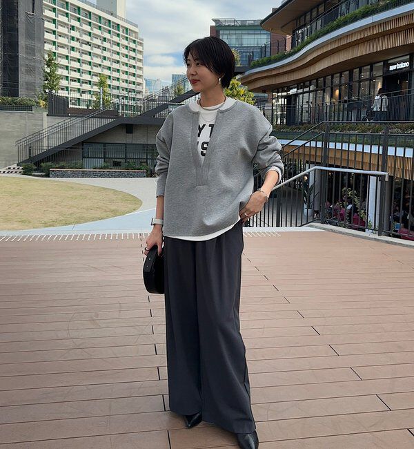  「【インフルエンサー＠tsuru00コラボ】スキッパーポンチプルオーバー」|ニット・セーター|