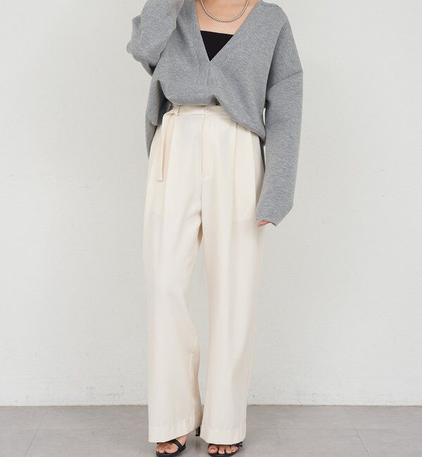  「【インフルエンサー＠tsuru00コラボ】スキッパーポンチプルオーバー」|ニット・セーター|