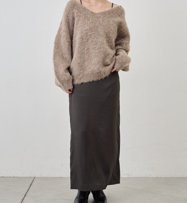  「【着映えニット】シャギーＶネックプルオーバー」|ニット・セーター|