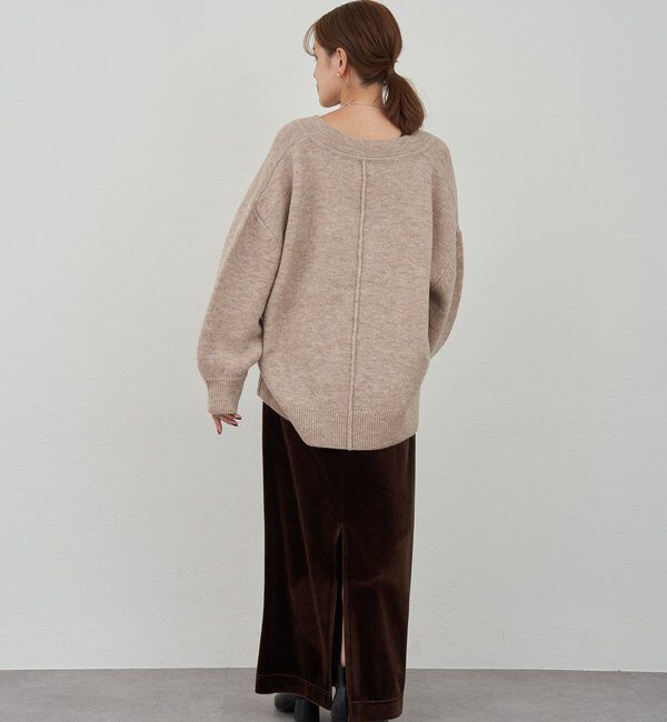  「【@kanako_ikiコラボカラー】【全骨格キレイ見え】ウェーブネックニット」|ニット・セーター|