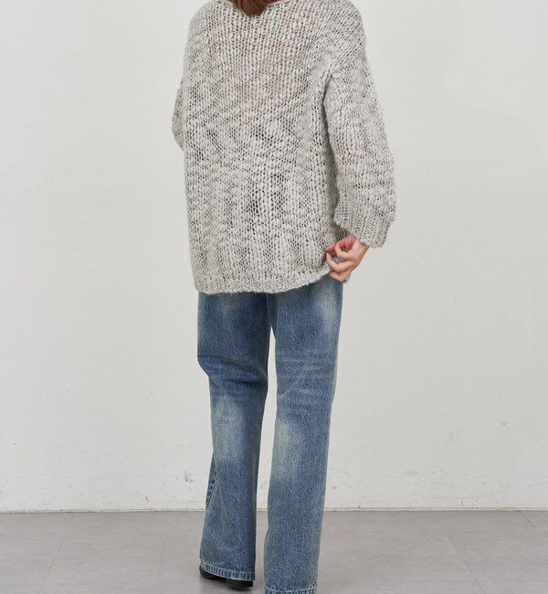  「テクスチャーオーバーニット」|パーカー|