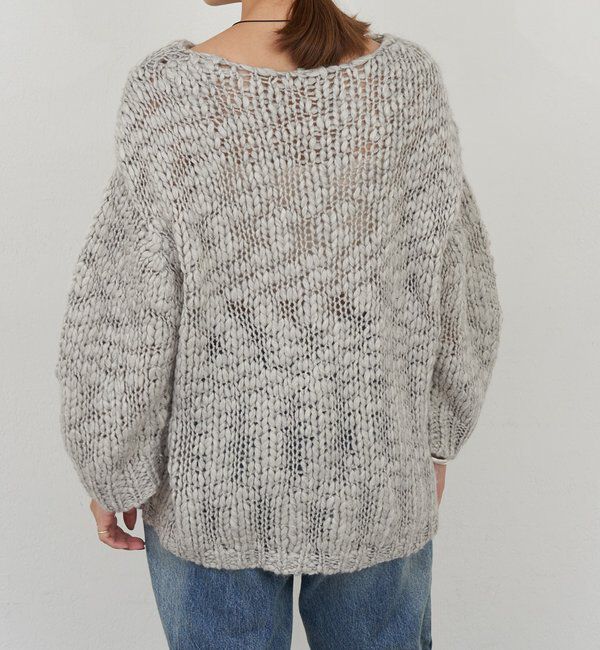  「テクスチャーオーバーニット」|パーカー|