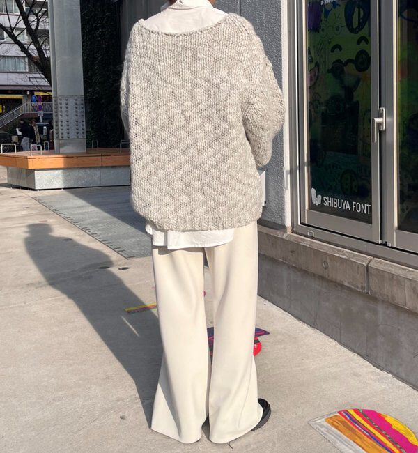  「テクスチャーオーバーニット」|パーカー|