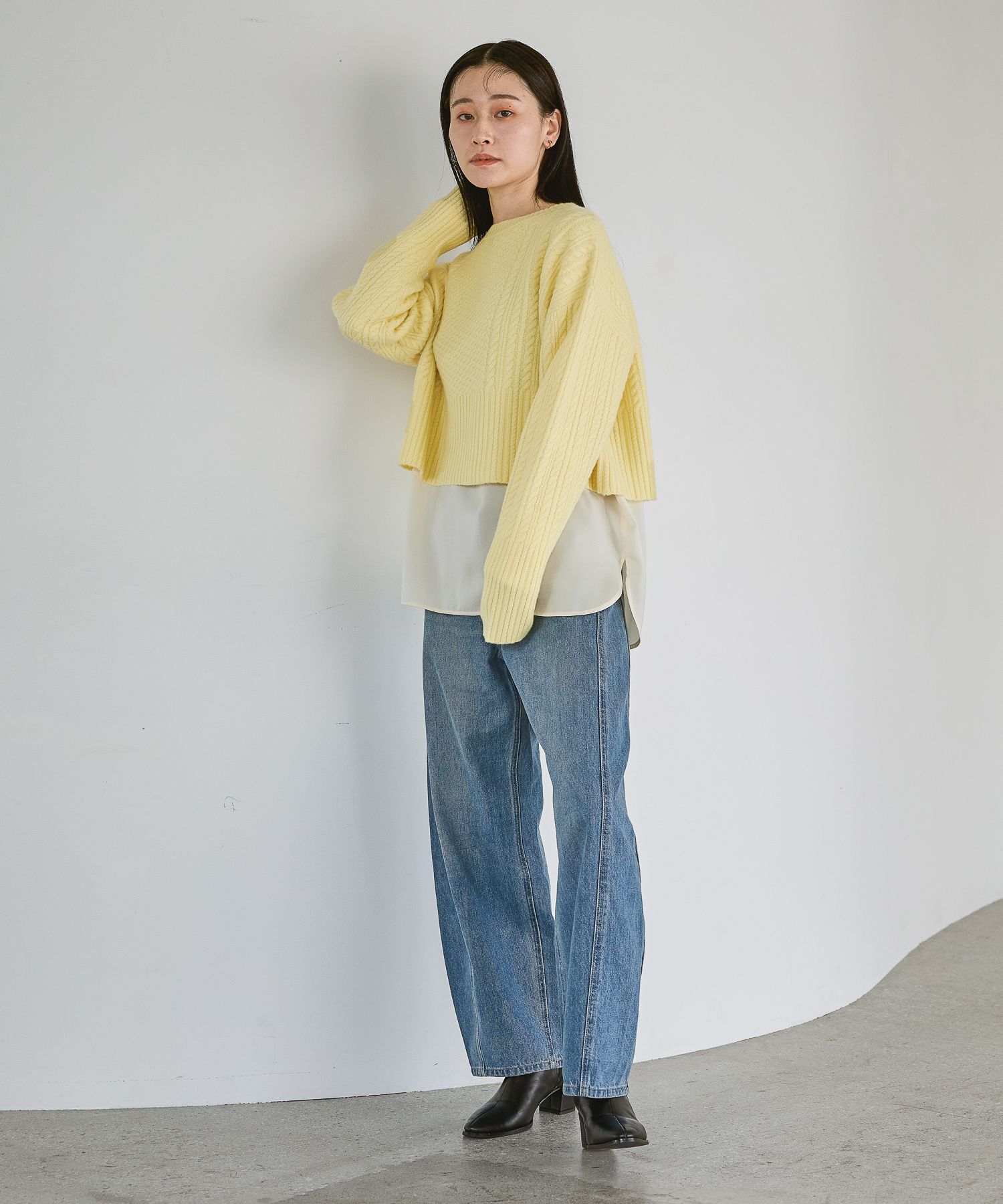 A part by 「ケーブルニットプルオーバー」|ニット・セーター|