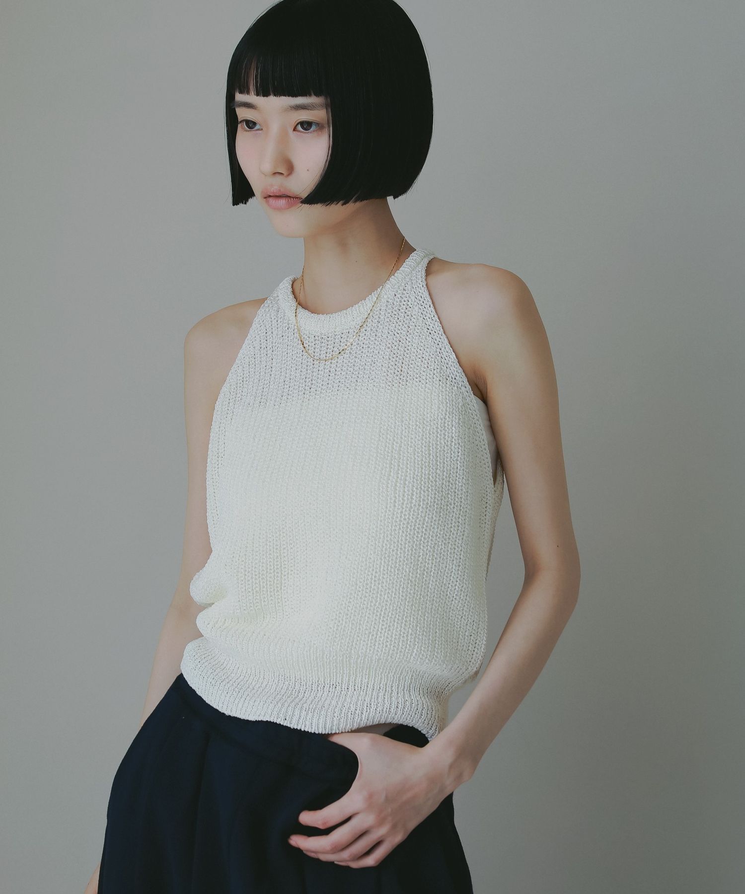 A part by 「アメスリメッシュニット」|ニット・セーター|オフホワイト