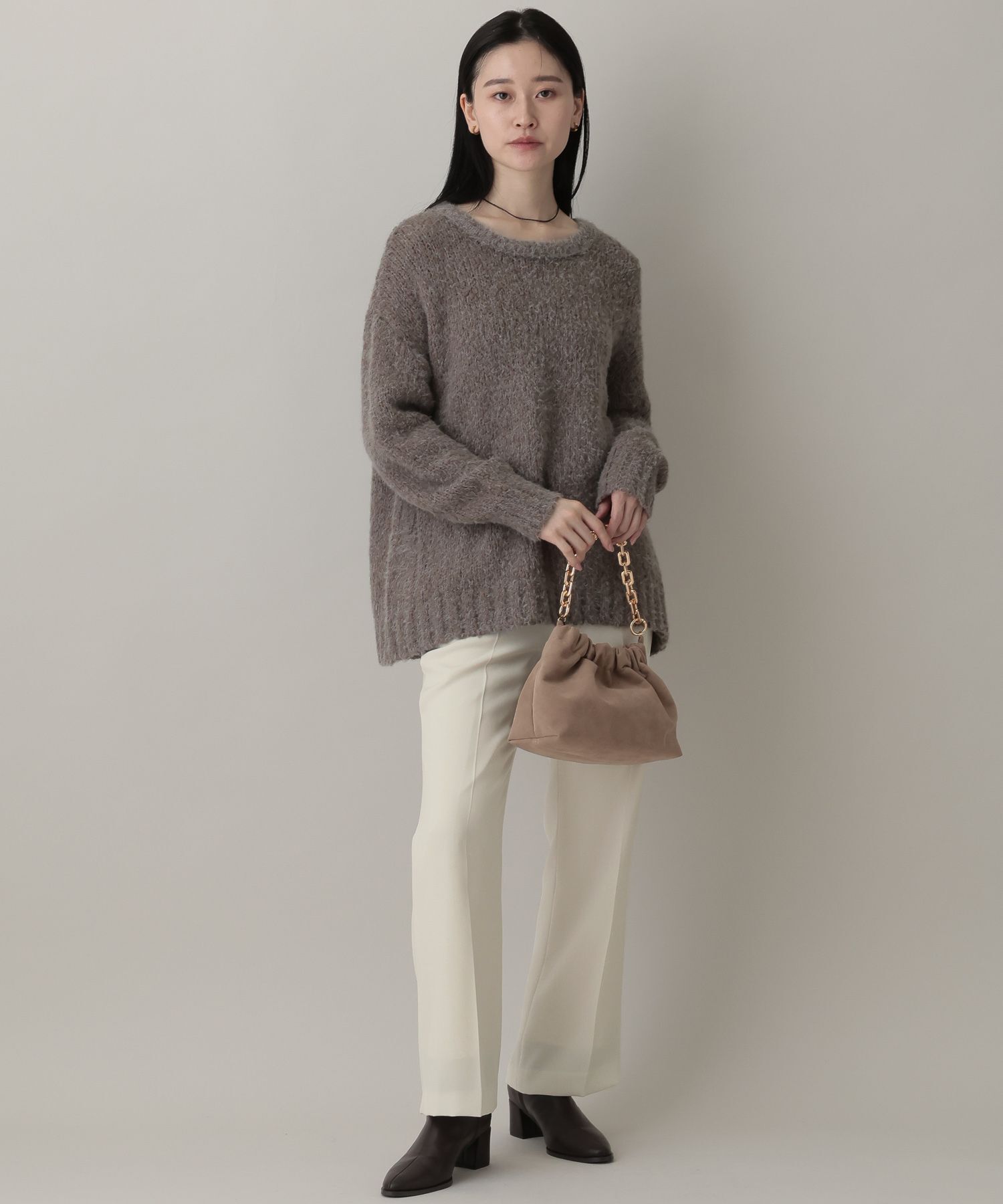 A part by 「サテンセミフレアパンツ」|スラックス|