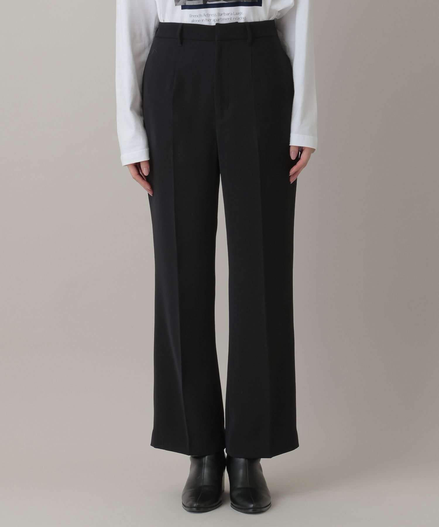 A part by 「サテンセミフレアパンツ」|スラックス|