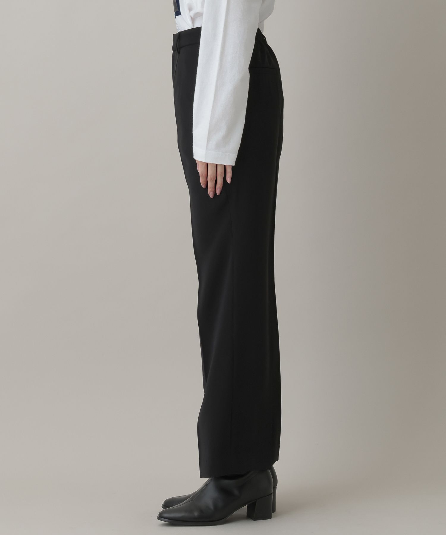 A part by 「サテンセミフレアパンツ」|スラックス|