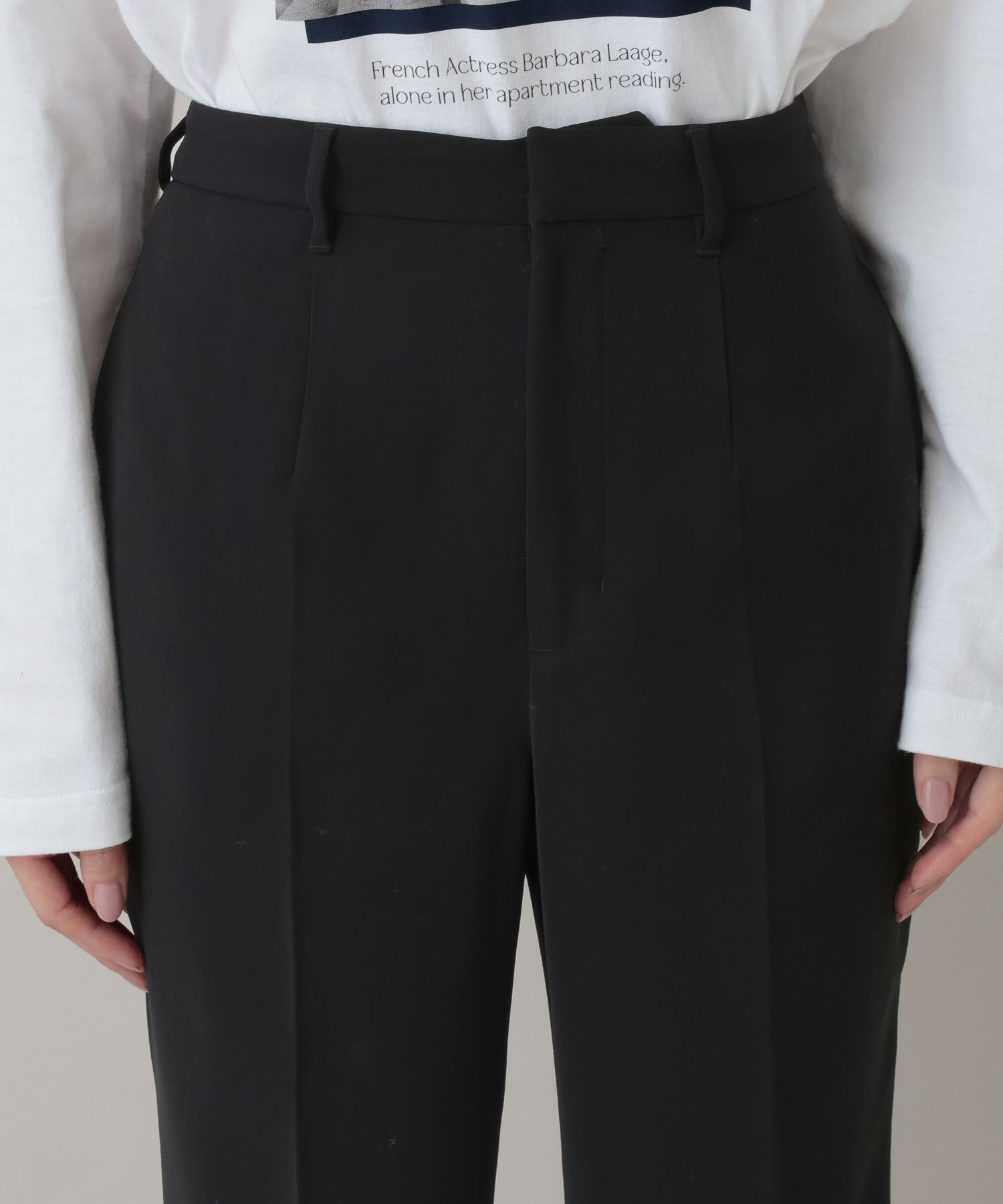 A part by 「サテンセミフレアパンツ」|スラックス|