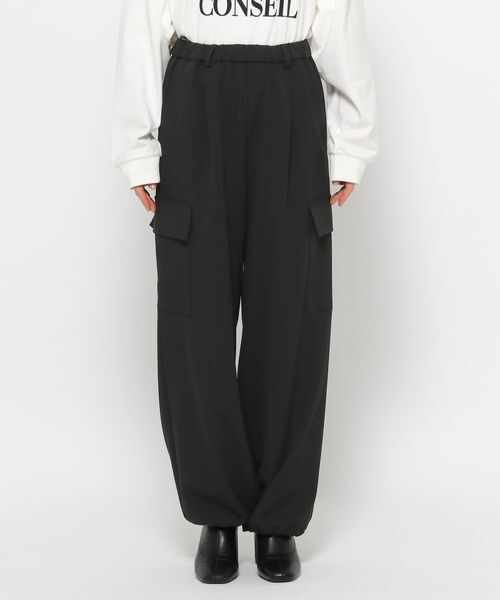 LOWRYS FARM「ルーズポケットワイドパンツ」|チノ|