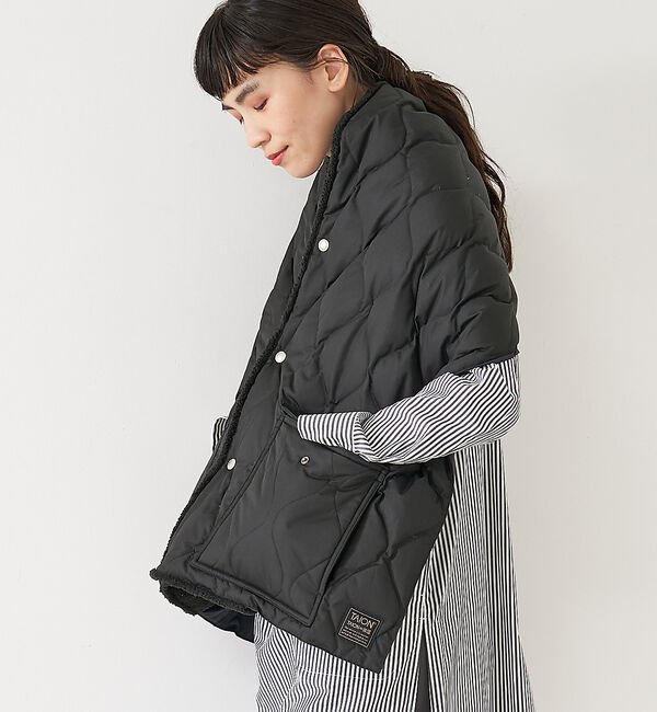 collex「【TAION】 ミリタリー リバーシブル ダウンストール」|マフラー|