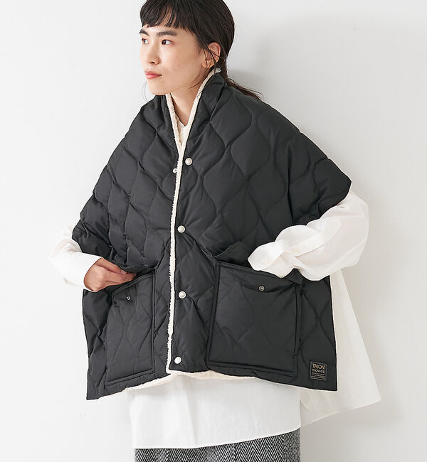 collex「【TAION】 ミリタリー リバーシブル ダウンストール」|マフラー|