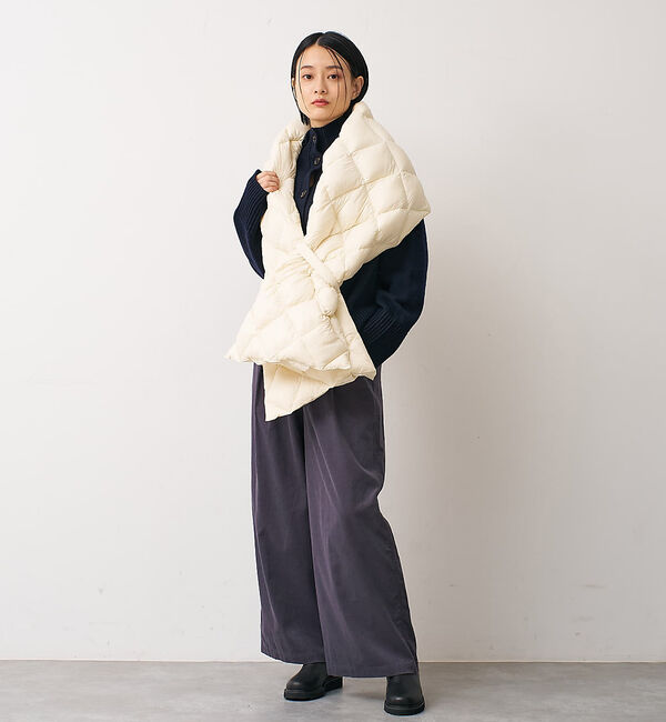 collex「【TAION】リバーシブルダウンストール」|マフラー|