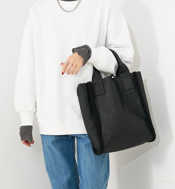 collex「リバーシブルボアトート2WAYバッグ」|トートバッグ|