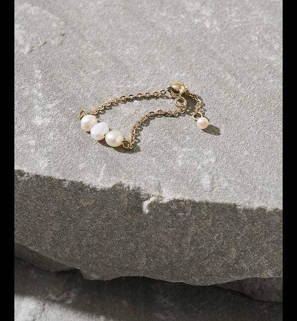 collex「【dignif】【金属アレルギー対応】パールチェーンリング」|リング|ゴールド