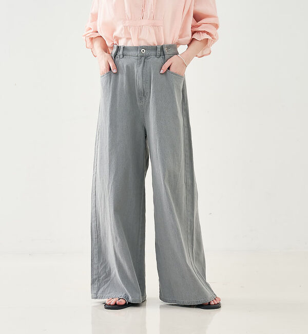 collex「タックウエストデニムパンツ」|デニム|
