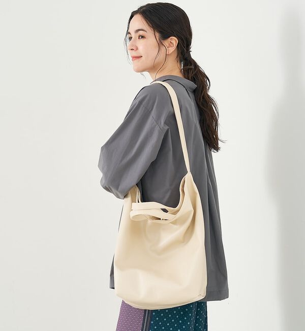 collex「2WAY底マチワイド レザーライクワンショルダーバッグ」|ショルダー・メッセンジャー|