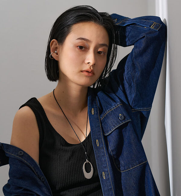 collex「【dignif】【金属アレルギー対応】オーバルトップコードネックレス」|ネックレス|