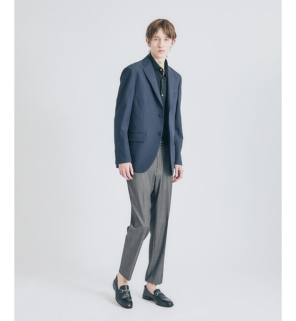 ABAHOUSE「【セットアップ対応】リネンライク ライトジャケット / 軽量 ストレッチ 手洗い」|テーラードジャケット|