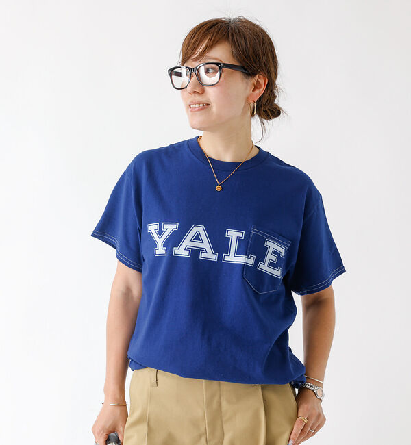 ABAHOUSE「【The BOOK STORE / ブックストア 】YALE  POCKET T」|Tシャツ・カットソー|