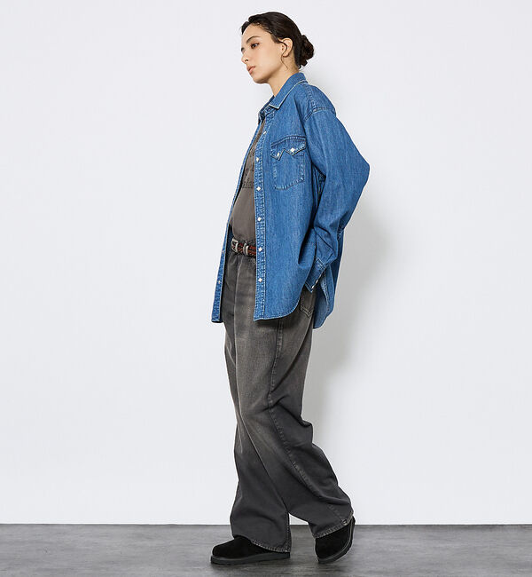 ABAHOUSE「【JOHNBULL/ ジョンブル】ウェスタンデニムシャツ/ダンガリーシャツ」|シャツ・ブラウス|