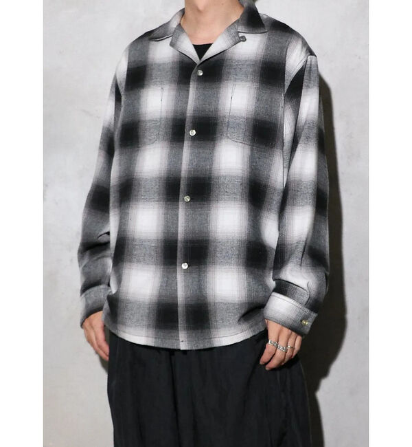 ABAHOUSE「【TOWNCRAFT 】60&lsquo;SLOOP COLLAR NEL OMBRE SH」|シャツ・ブラウス|ホワイト