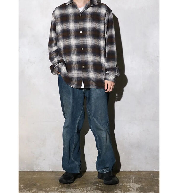 ABAHOUSE「【TOWNCRAFT 】60&lsquo;SLOOP COLLAR NEL OMBRE SH」|シャツ・ブラウス|