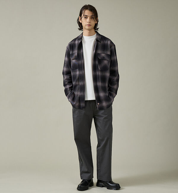 ABAHOUSE「【DICKIES / ディッキーズ】TCツイル/デニム ワイドストレートパンツ（」|その他|