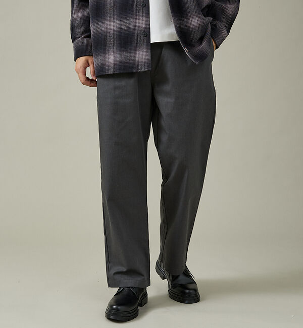 ABAHOUSE「【DICKIES / ディッキーズ】TCツイル/デニム ワイドストレートパンツ（」|その他|