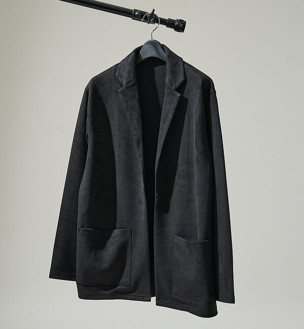 ABAHOUSE「【セットアップ対応】ネオスエード ジャケット カーディガン / ダンボールニット」|カーディガン|