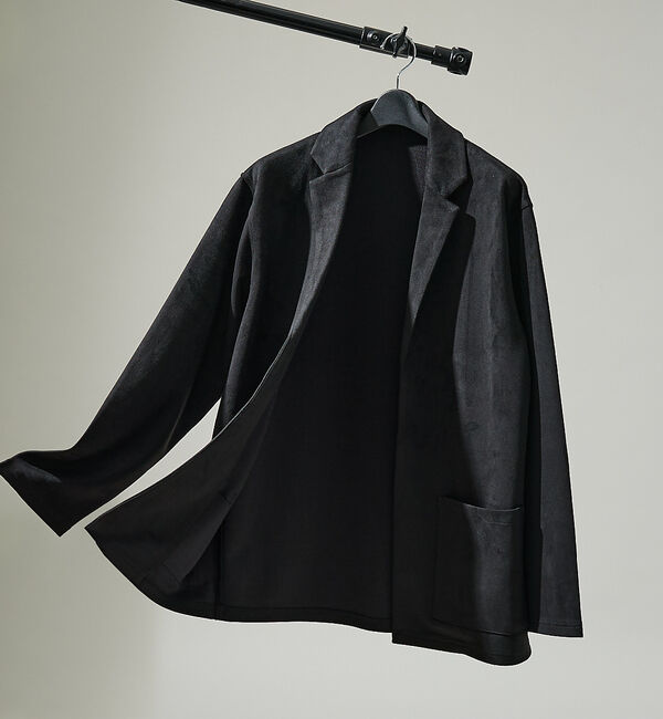 ABAHOUSE「【セットアップ対応】ネオスエード ジャケット カーディガン / ダンボールニット」|カーディガン|