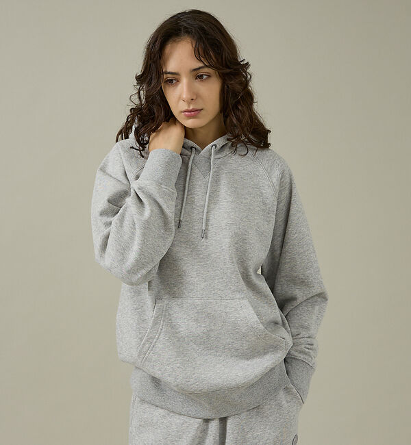 ABAHOUSE「【FRUIT OF THE LOOM】BASIC SWEAT HOOD/CLAS」|パーカー|ライトグレー