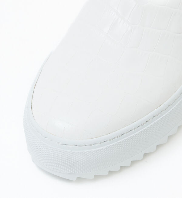 alfredoBANNISTER「【Margome sole】シャークソール クロコダイル柄 レザー スニーカー」|スニーカー|