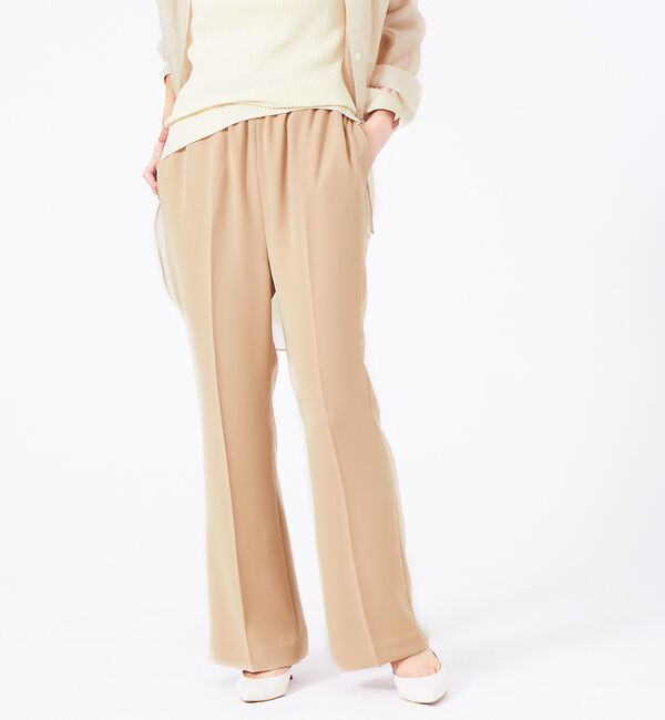 Rouge vif「イージーフレアパンツ」|その他|ベージュ