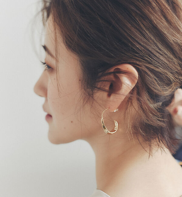 Rouge vif「【sauvage peau】メタル変形デザインピアス」|ピアス|