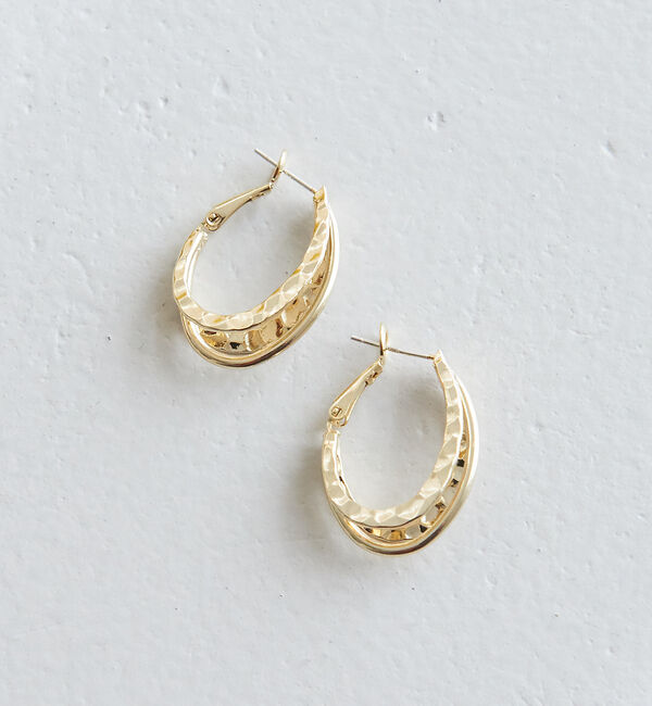 Rouge vif「【sauvage peau】メタル変形デザインピアス」|ピアス|