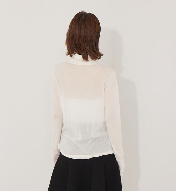 Rouge vif「ウール混タートルネックニットプルオーバー」|ニット・セーター|