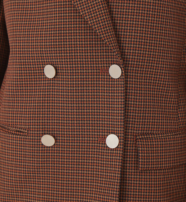 Rouge vif「チェックダブルジャケット」|テーラードジャケット|